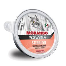 MORANDO Professional Sterilised Mousse with Salmon mus za mačke 85g