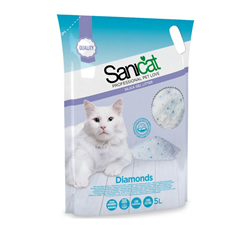 SANICAT Diamonds silikonski pesak za mačke Fragrance Free 5L