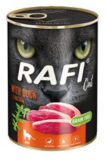 Rafi adult cat grain free konzerva za mačke sa pačetinom 400g