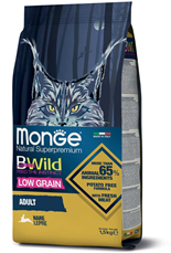 Monge BWild Low Grain Adult Cat Zečetina 1.5 kg