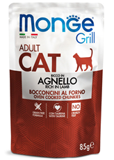 Monge Grill Adult Grain Free sosić za mačke sa jagnjetinom u želeu 85g