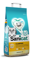 SANICAT Fragrance free  grudvajući posip za mačke bez mirisa 8 L