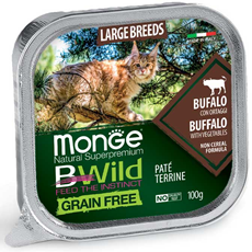 Monge bwild grain free pašteta za odrasle mačke bizon&povrće 100g