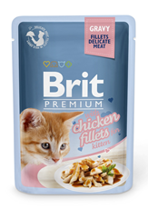 BRIT Kitten sosić za mačiće fileti piletine u sosu 85 g
