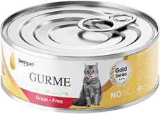 BestPet Gurme Grain Free konzerva za mačke komadići govedine u želeu 100g