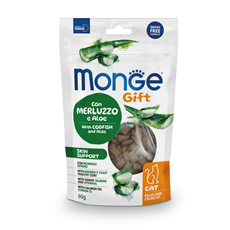 Monge Gift Grain Free Skin Support bakalar&aloja poslastica za mačke 60g