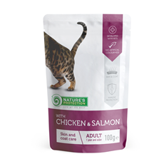 Nature's Protection Adult Skin&Coat - Chicken&Salmon sosić za mačke 100g