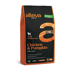 ALLEVA Natural Chicken&Pumkin Adult Medium Low Grain 2kg