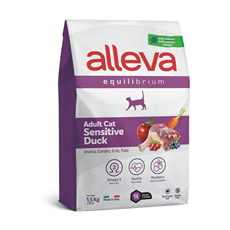 ALLEVA Equilibrium Sensitive Duck Adult Cat Gluten Free 1.5kg