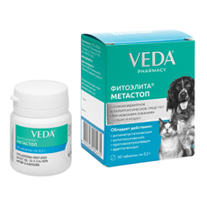 VEDA Fitoelita Metastop za pse i mačke 50 tableta – prirodna antimetastatska podrška organizmu 🌿🐾