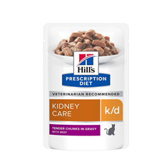 Hill’s Prescription Diet k/d govedina sosić za mačke 85g – podrška bubrezima 🐱💛