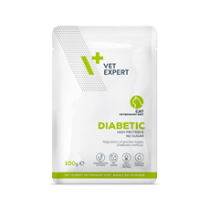 VetExpert Diabetic Chicken sosić za mačke 100g – podrška regulaciji glukoze 🐾
