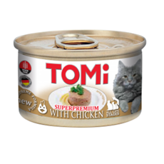 TOMi Mousse piletina konzerva za mačke 85g – ukusan i nežan obrok za svakodnevno uživanje