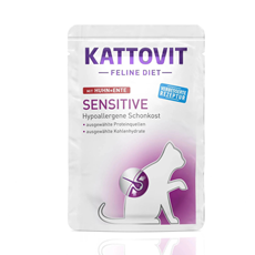 Kattovit Sensitive sosić za mačke Piletina&Pačetina 85g – hipoalergena podrška 🐱💛🌿