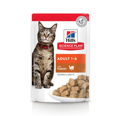 Hill's Science Plan Adult 1–6 Turkey sosić za mačke 85g – svakodnevna vitalnost