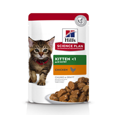 Hill's Science Plan Kitten Pouches Chicken sosić za mačiće 85g – podrška zdravom rastu i razvoju