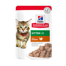 Hill's Science Plan Kitten Pouches Turkey sosić za mačiće 85g – podrška zdravom rastu i razvoju