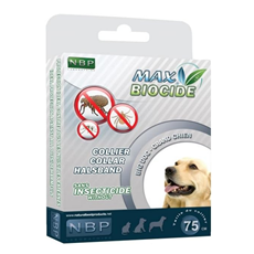MAX BIOCIDE ogrlica za veće pse 75cm 🐶🌿 – zaštita od buva i krpelja
