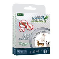 MAX BIOCIDE ogrlica za male pse 38cm 🐶🌿 – zaštita od buva i krpelja