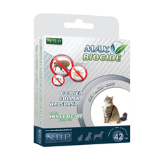 MAX BIOCIDE antiparazitska ogrlica za mačke 42cm 🐱🌿 – zaštita od buva i krpelja
