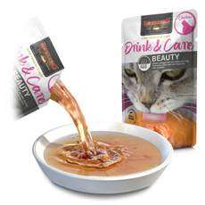 Leonardo Drink & Care Beauty Chicken napitak za mačke 40g – za kožu, krzno i hidrataciju