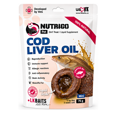 NUTRIGO Cod Liver Oil MINI suplement poslastica za pse 75g