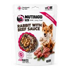NUTRIGO Rabbit with Beef Sauce sočna poslastica za pse S-M 150g