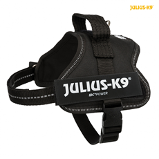 JULIUS-K9 Powerharness AM za pse XS 40-53cm/22mm CRNI