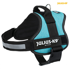 JULIUS-K9 Powerharness AM za pse M 58-76cm/40mm SVETLO PLAVI