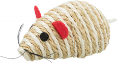Igračka za mačke u obliku miša od sisal kanapa sa mačjom travom (catnip) 10cm
