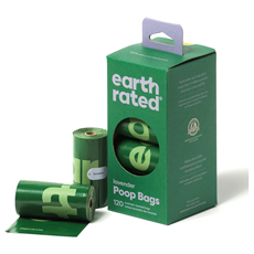 Earth Rated Poop Bags pakovanje sa 8 rolni biorazgradivih kesica sa mirisom lavande