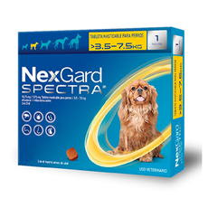 NexGard SPECTRA® S  za pse 3,5-7,5 kg