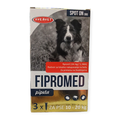 FIPROMED Ampula za pse antiparazitska (fipronil) 10-20kg 134mg/ 1.34ml