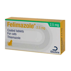 Dechra Felimazole 2,5 mg 100 tableta – terapija hipertireoidizma kod mačaka