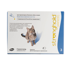 Stronghold spot on za mačke 2,6–7,5 kg 1 ampula – mesečna zaštita od buva i parazita 🐱