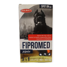 FIPROMED Ampula za pse antiparazitska (fipronil) 40-60kg 402mg/ 4.02ml