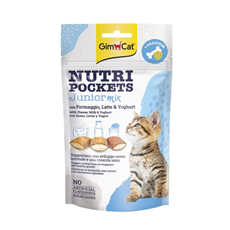 GimCat Nutri Pockets Junior Mix Cheese&Milk&Yogurt poslastica za mačiće 60g