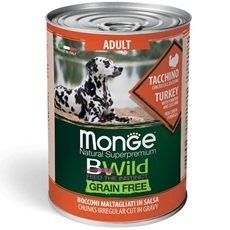 Monge BWild Adult Grain Free konzerve za pse Ćuretina 400g