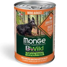 Monge BWild Adult Grain Free konzerve za pse mini rasa Pačetina 400g