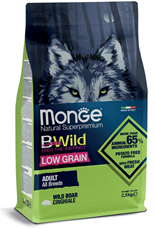 Monge Bwild Adult Dog All Breeds Low Grain Wild Boar 2.5kg