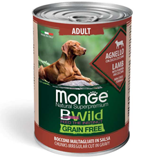 Monge BWild Adult Grain Free konzerve za pse Jagnjetina 400g