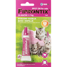 Fiprontix® spot on za mačke 1-7kg tubica 1x1ml