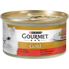 GOURMET GOLD Konzerva za mačke Govedina pašteta 85g