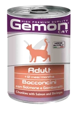 Gemon Cat Adult komadići losos&škampi u konzervi  415g