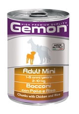 Gemon Dog Adult Mini komadići piletine&riže u konzervi  415g