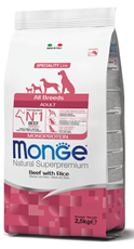 Monge All Breeds Adult Monoprotein Govedina&Pirinač 12kg
