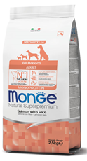 Monge All Breeds Adult Monoprotein Losos&Pirinač 12kg