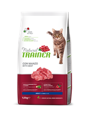 TRAINER Natural sa govedinom za odrasle mačke 1.5kg