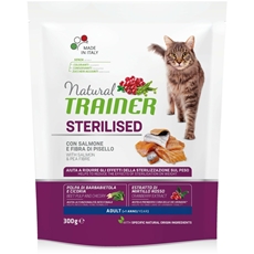 TRAINER Natural sa lososom za odrasle sterilisane mačke 300g