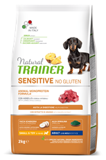 TRAINER Sensitive, bez glutena, sa jagnjetinom za odrasle pse malih rasa 2kg